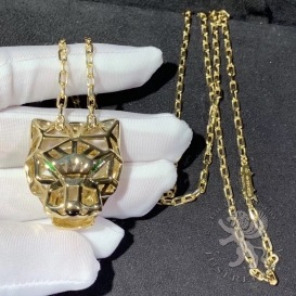 CARTIER Necklace Panthere De Cartier garnets