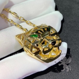 CARTIER Necklace Panthere De Cartier garnets