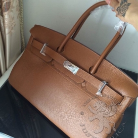 Hermes Birkin Togo Shoulder 42cm Dark Vanilla